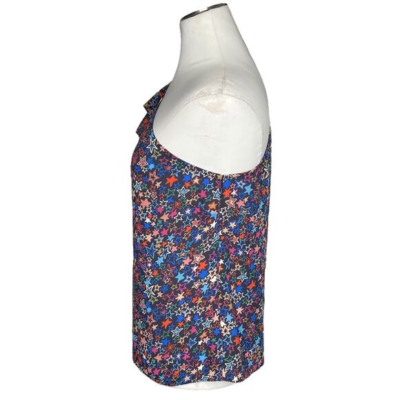J. Crew One-shoulder Kaleidoscope Star Print Top size 8 - Picture 6 of 16